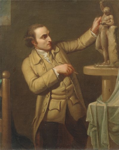 Joseph Nollekens (1737-1823) ca. 1770-71 (olie på lærred) af Mary Moser