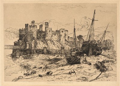 Conway Castle, Wales af Mary Nimmo Moran