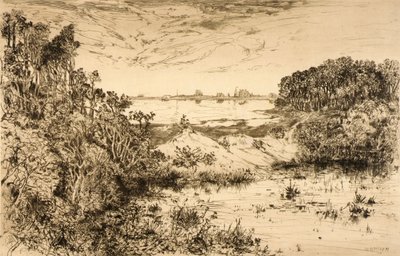 Med blikket rettet mod havet af Mary Nimmo Moran