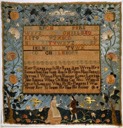 Sampler af Mary Richardson