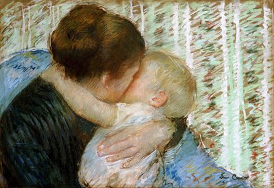 Godnat kram af Mary Cassatt
