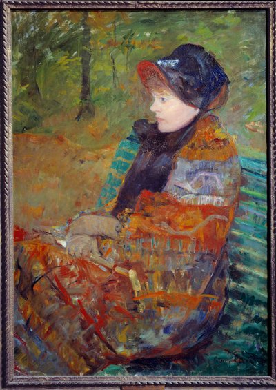 Portræt af Mademoiselle C Lydia Cassatt, søster til kunstneren. af Mary Cassatt (1844-1926) 1880 af Mary Stevenson Cassatt