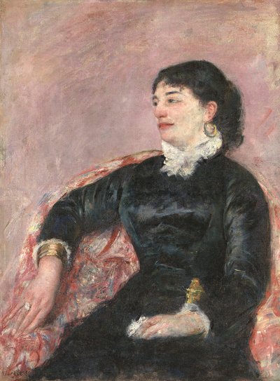 Portræt af en italiensk dame af Mary Cassatt