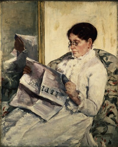 Læser Le Figaro, 1878 af Mary Cassatt