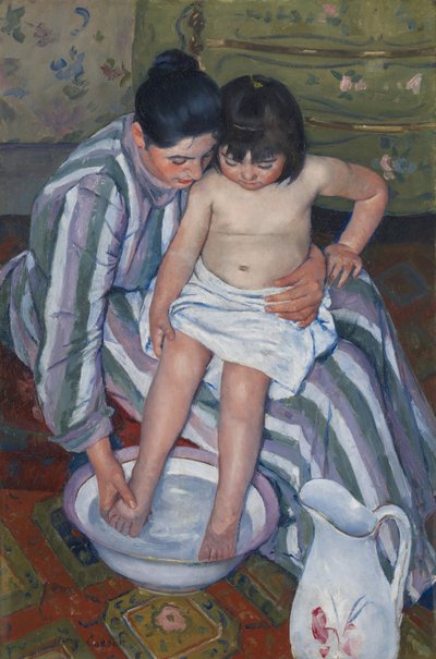 Barnets Bad af Mary Stevenson Cassatt