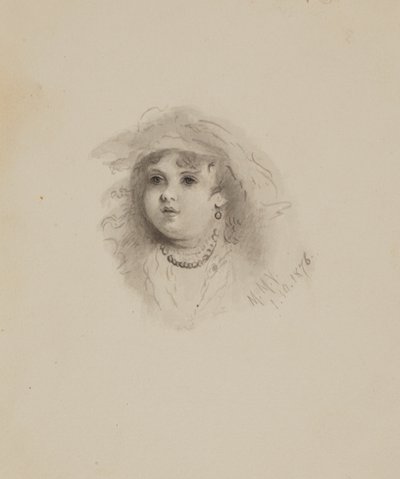 Uden titel (Hoved af et barn) af Mary Vaux Walcott