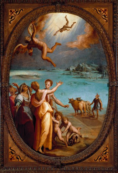 Ikaros fald (maleri af Maso da San Friano