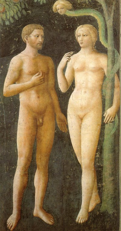 Adam og Eva af Masolino da Panicale