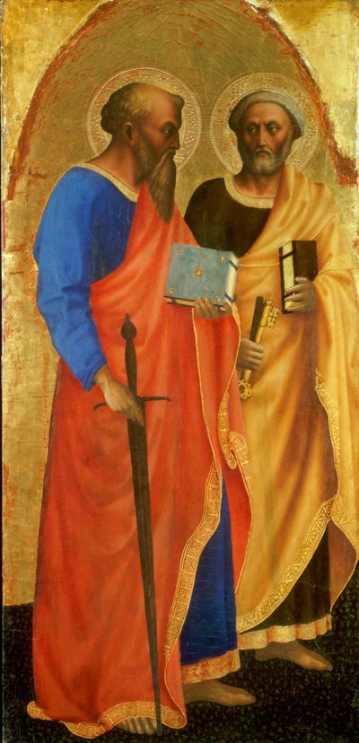 De hellige Paulus og Peter af Masolino da Panicale