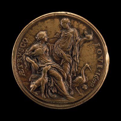 Allegori om årvågenhed og loyalitet [omvendt], 1680. af Massimiliano Soldani