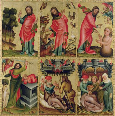 Den indre venstre fløj af højalteret i Peterskirken i Hamborg, Grabower-alteret (tempera på panel) af Master Bertram of Minden