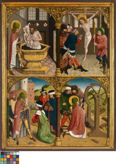 The Legend of St. George, ca. 1500-10 (olie på panel) af Master Bruges