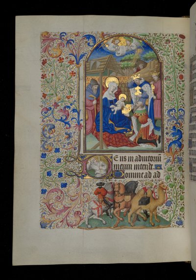 Tilbedelse af de hellige tre konger af Master Dunois