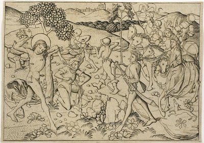 Sankt Sebastians martyrium af Master E.S.