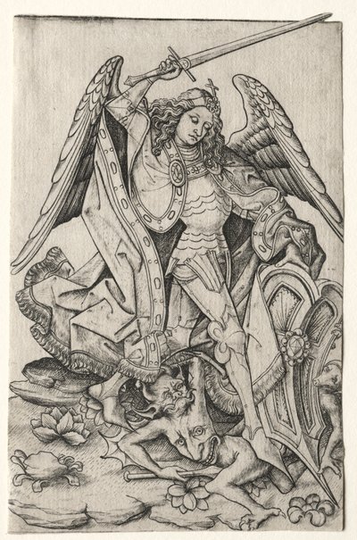 Sankt Michael, tredje kvartal 1400-tallet. af Master E. S.