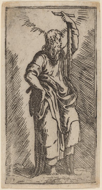 Sankt Simon af Master F.P. after Parmigianino
