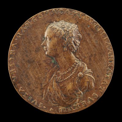 Giulia Orsini, 1537-1598, hustru til Baldassarre Rangoni ca. 1554 [forside], 1554. af Master IAC. URB.