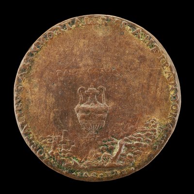 Vase i et landskab [omvendt], 1554. af Master IAC. URB.