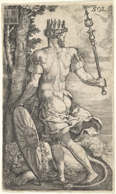 Sol fra The Gods Who Preside Over the Planets, 1528. af Master I.B.