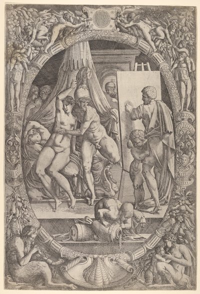 Apelles maleri Alexander og Campaspe. af Master IQV