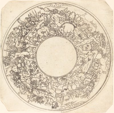 Bacchus på et æsel af Master IS.