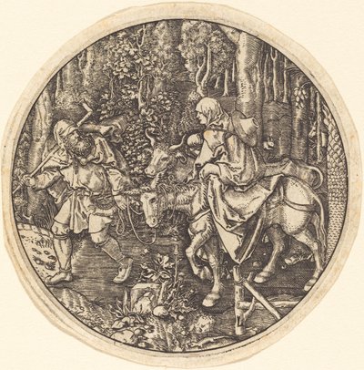 Flugten til Egypten af Master L after Albrecht Dürer