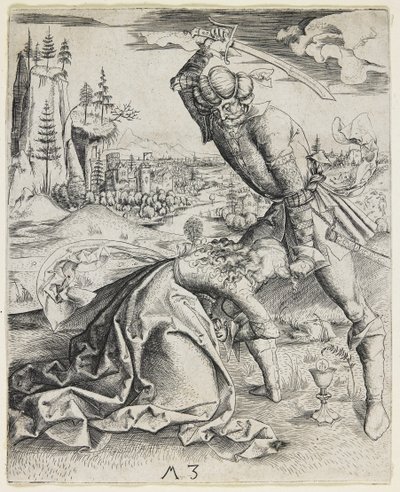 Halshugning af den hellige Barbara, ca. 1501 af Master MZ