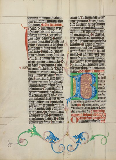 Dekoreret initial B af Master Michael