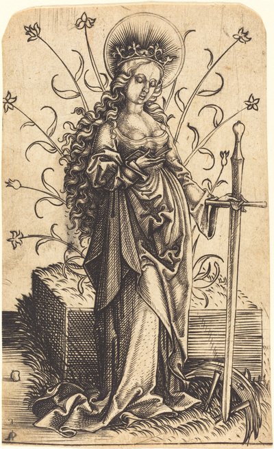 Sankt Catherine af Master PW of Cologne