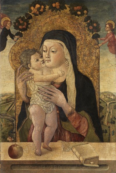 Jomfru og barn, ca. 1470-1500 af Master P. Petrus