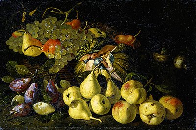 Stilleben (olie på lærred) af Master S. B.
