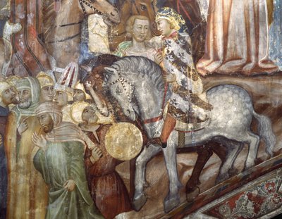 Detalje fra korsfæstelsen af Master Trecentesco of Sacro Speco School
