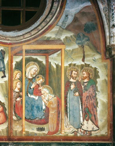 Magiernes tilbedelse (fresko) af Master Trecentesco of Sacro Speco School