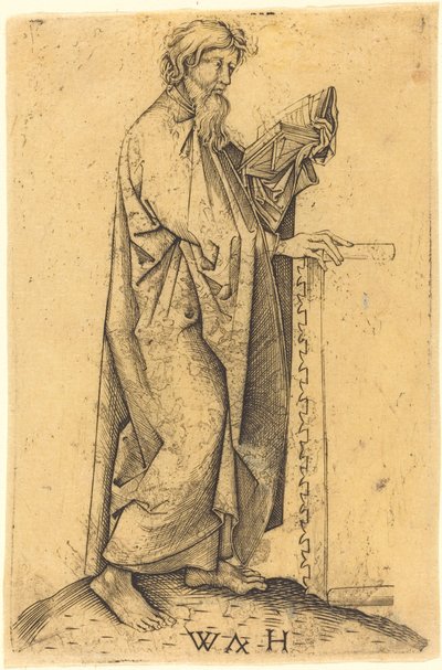 Apostlen Simon af Master WH after Martin Schongauer