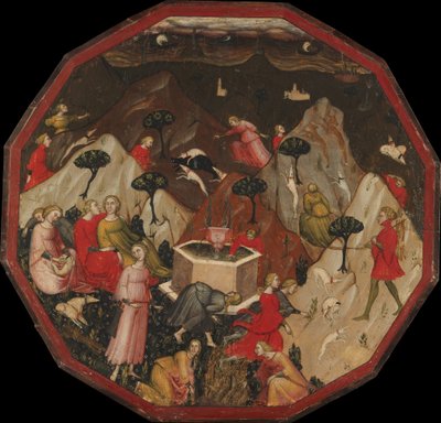 Ametos opdagelse af nymferne, ca. 1410. af Master of 1416