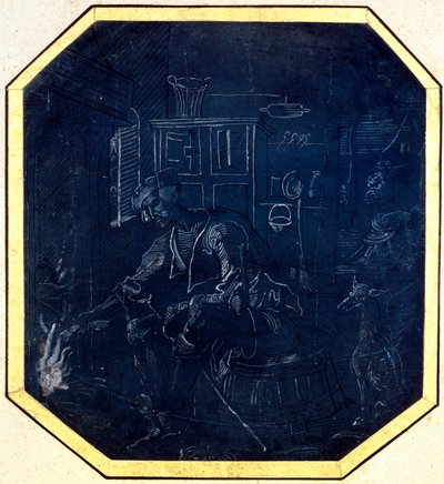 Den fortabte søn før ilden, begyndelsen af det 16. århundrede. af Master of Antwerp