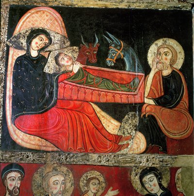Fødselen, fra alterfronten i Santa Maria d