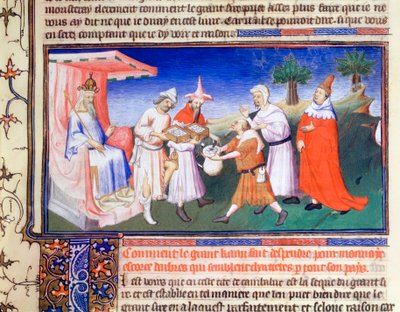 Kublai Khan, der betaler for indkøb, c1280