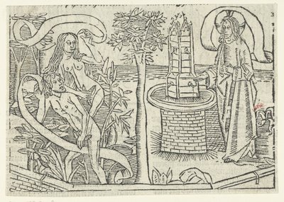 Udvisning fra paradis af Master of Delft (attributed to)