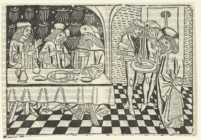 Måltid med farisæerne af Master of Delft (attributed to)