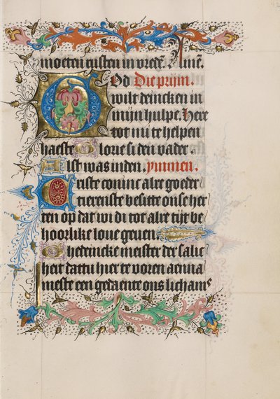 Dekoreret initial G af Master of Evert Zoudenbalch