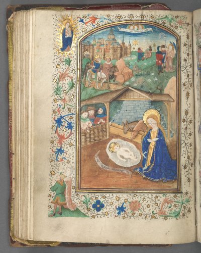 Tidebog (brug af Utrecht): fol. 62v, Fødselskirken af Master of Gijsbrecht van Brederode