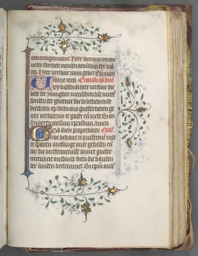 Timebog Brug af Utrecht: fol. 175r, Tekst, ca. 1460-1465. af Master of Gijsbrecht van Brederode