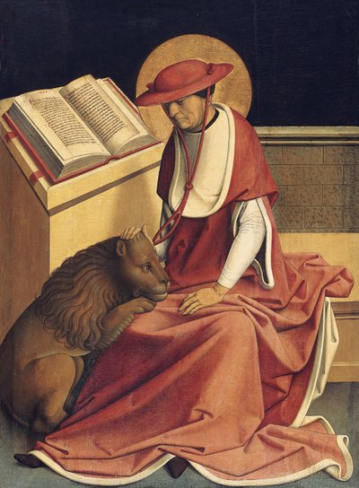 Sankt Hieronymus som kardinal af Master of Grossgmain