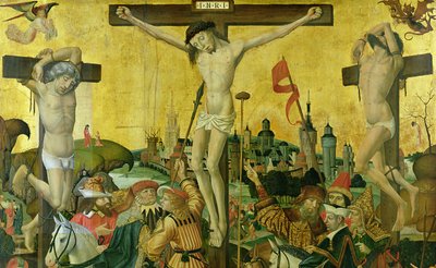 The Crucifixion, ca. 1500 (detalje af 148971) af Master of Hamburg