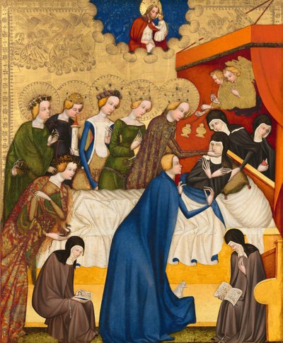Sankt Clares død, ca. 14001410. af Master of Heiligenkreuz