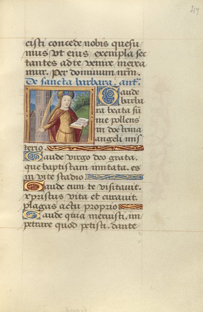 Sankt Barbara af Master of Jacques de Besançon