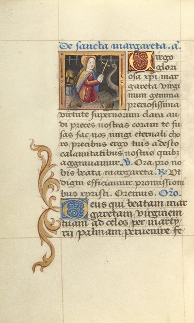 Sankt Margaretha og dragen af Master of Jacques de Besançon