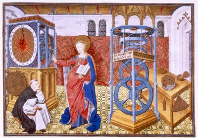 Visdom Sapience underviser forfatteren om temperamentets forskrifter, c1455. af Master of Jean Rolin II