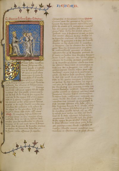 Ester foran kong Ahasverus af Master of Jean de Mandeville